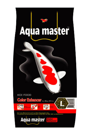 Aqua Master Color Enhancer Koi Food Small Pellet 11 lbs