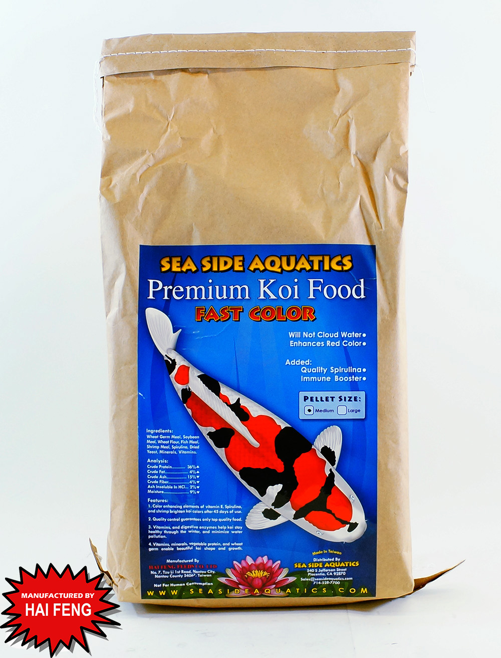 SeaSide Aquatics Made By Hai Feng Fast Color 5kg MD