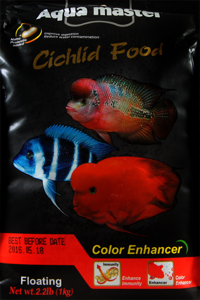 AquaMaster ULTRA PREMIUM Color Luster Cichlid Food (MD) 2.2 lbs